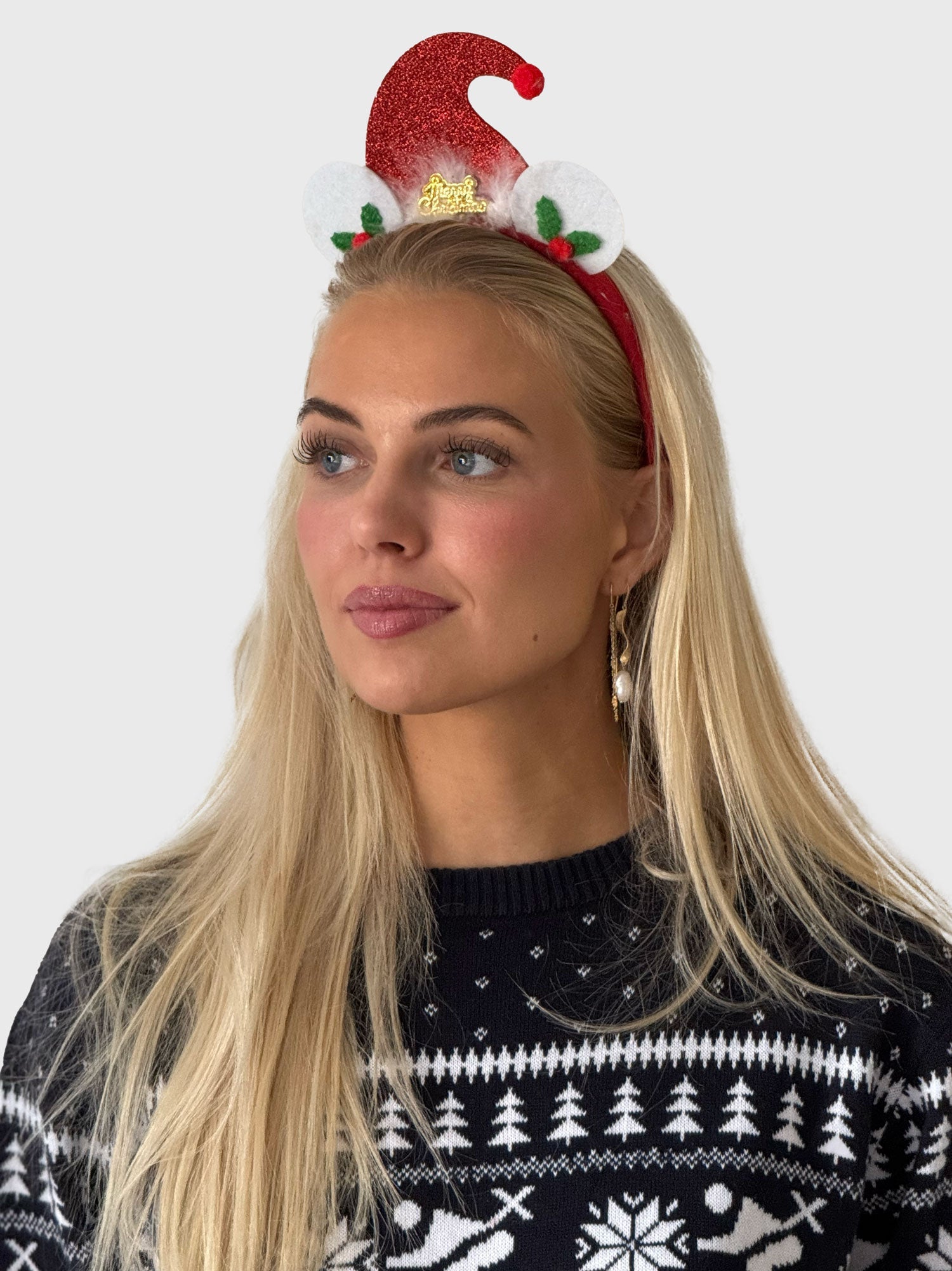 Weihnachtshaarspange Weihnachtsmütze